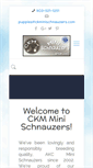 Mobile Screenshot of ckminischnauzers.com