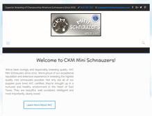 Tablet Screenshot of ckminischnauzers.com